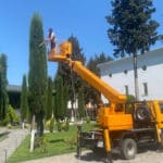 14 მეტრიანი ამწე კალათა